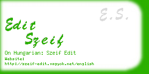 edit szeif business card